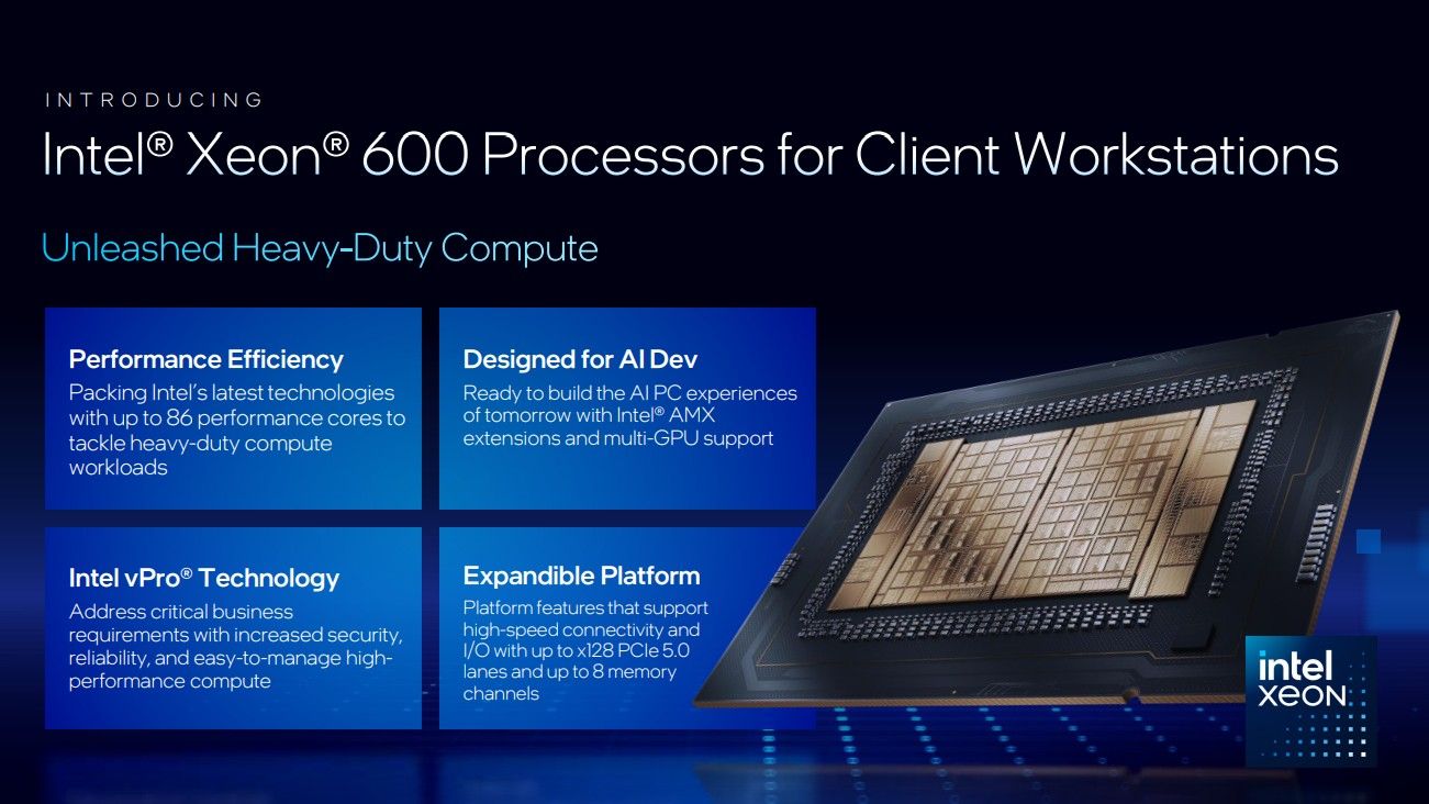Intel Xeon 600 AI Workstation CPUs: A Shift Toward AI-Native Compute